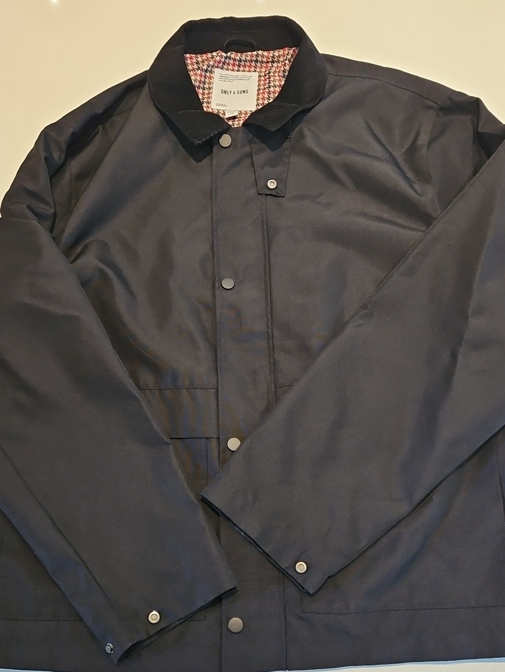 ONLY & SONS Black Lightweight Jacket - Mens Large